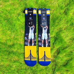 Stance Classic NBA Golden State Warriors Curry & Thompson 2 Pairs of Large Socks